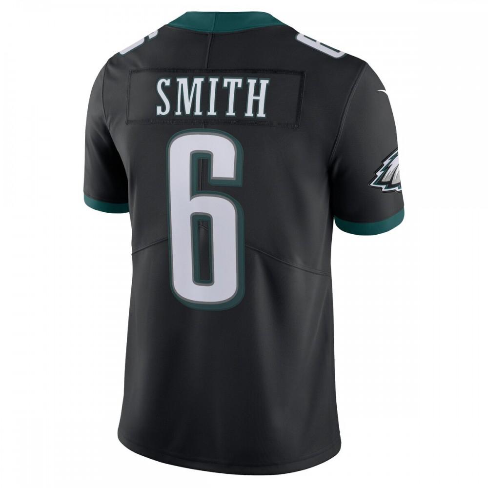 DeVonta Smith Philadelphia Eagles Nike Alternate Vapor Limited Jersey - Black-GridironStore
